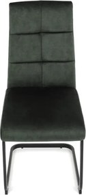 Jedálenská stolička zamatová, zelená DCL-D1275 GRN4