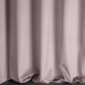Dekorstudio Zamatový záves ROSA na riasiacu pásku 140 x 270 cm - púdrovoružový
