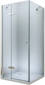Mexen Roma, sprchovací kút 120 (dvere) x 50 (stena) cm, 6mm číre sklo, chrómový profil, 854-120-050-01-00