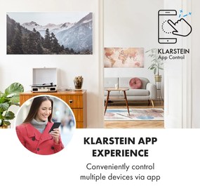 Klarstein Wonderwall Air Art Smart, infračervený ohrievač, 120 x 60 cm, 700 W, aplikácia, hora