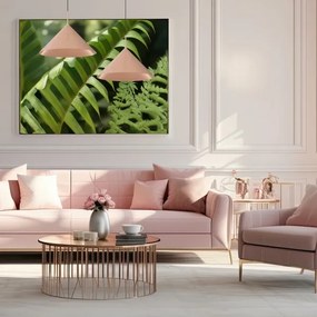 Luster na lanku CAPITAL 1xGX53/15W/230V pr. 46 cm ružové zlato