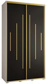 Skriňa 45 Canaris 12 130 biela/čierna/gold