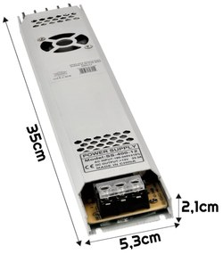 BERGE Modulárny napájací zdroj SUPER SLIM - IP20 - 400W
