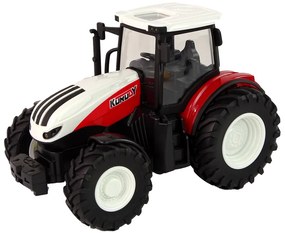 Lean Toys Traktor na diaľkové ovládanie 1:24 – červeno-biely