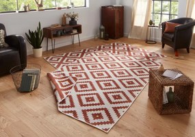 Obojstranný koberec Hanse Home Twin Malta terrakota / krémový