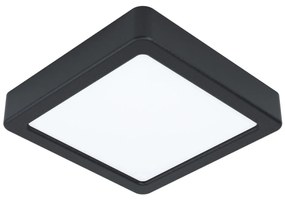 EGLO LED prisadené osvetlenie FUEVA 5, 10,5W, denná biela, 16x16cm, hranaté, čierne
