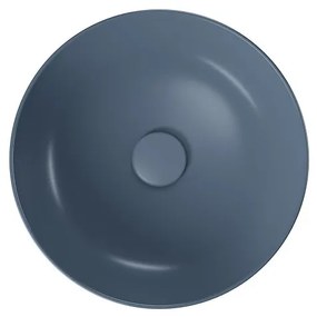 Cersanit Larga, umývadlo na dosku 40x40x13,5 cm, modrá matná, K677-050