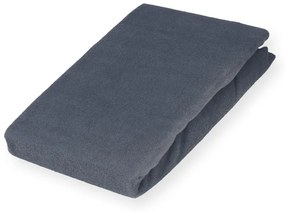 Detské froté napínacie prestieradlo do postieľky FR-029 Antracitovo sivé 60 x 120 x 10 cm - do postieľky