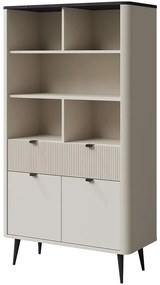 Vitrína Marly 5 Kašmír/Sivý kameň