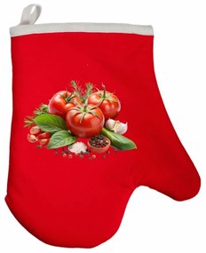 Kuchynská rukavica Veggie EMI, červená