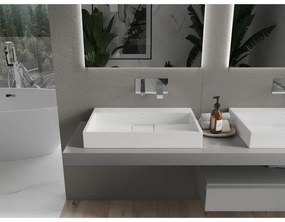 Mexen Ava, umývadlo na dosku z konglomerátu 70 x 46 cm, biela, 23017000