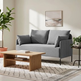 Sedačka Ziden 2-miestna látka - svetlosivá