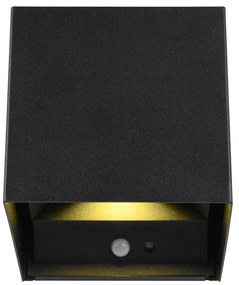 Čierne LED nástenné svietidlo Talent – Trio