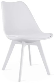 Set troch jedálenských stoličiek MARK biely (3 ks)