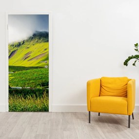 Fototapeta na dvere - Horská krajina (95x205cm)