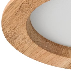 LED Podhľadové svietidlo WOODY SPOT LED/12,5W/230V 3000K dub ø 16 cm