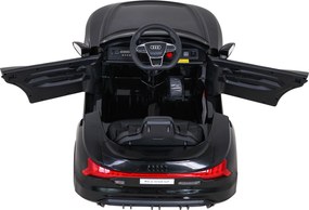 Ramiz Elektrické autíčko Audi RS E-Tron GT pre deti čierne + diaľkové ovládanie + pohon 4x4 + rádio MP3 + LED + EVA