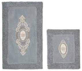Sada 2 kusů koupelnových předložek Oriental Gray šedá