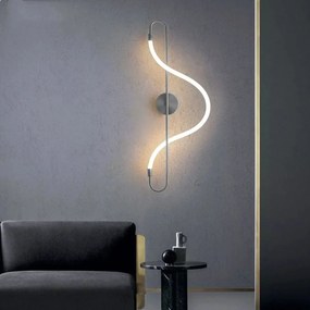 Toolight Toolight, LED nástenné svietidlo 25W APP859-W Long Chrom, chrómová, OSW-03994