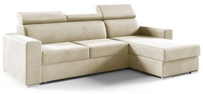 Rohová rozkladacia sedacia súprava ADELA Tmavo sivá I Pravá