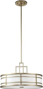 Feiss FE-FUSION-P-L-PNBR - luster na tyči FUSION 3xE27/40W/230V zlatý