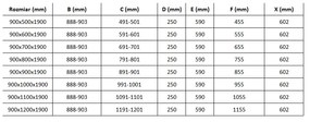 Mexen Roma, sprchovací kút s 1-krídlovými dverami 90 (dvere) x 80 (stena) cm, 6mm číre sklo, čierny profil, slim sprchová vanička 5cm biela s čiernym sifónom, 854-090-080-70-00-4010B