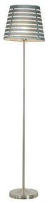 Stojacia lampa SEGIN 1xE27/60W/230V šedá/lesklý chróm