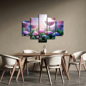 Obraz - Huby pri splne, grafika (150x105 cm)