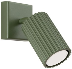 Sollux SL.1616 - Nástenné bodové svietidlo KARBON 1xGU10/10W/230V zelená