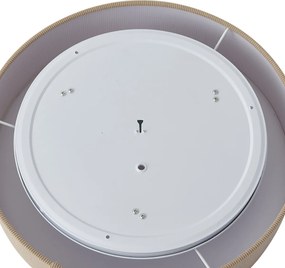 Moderné stropné svietidlo sivohnedé so zamatovým tienidlom 46 cm 3-svetlá - Luz