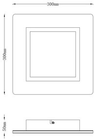 Globo 41767Q - LED Stropné svietidlo CLAY LED/23W/230V