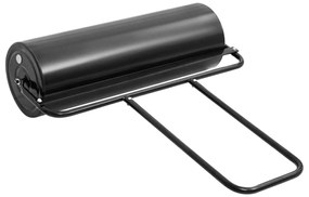 Záhradný valec na trávnik čierny 63 l železo a oceľ