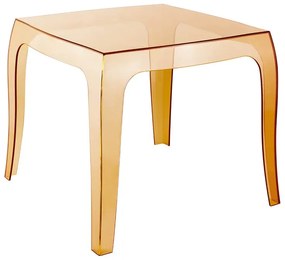 Stôl Queen ~ v43 x 50 x 50 cm - Svetlo hnedá