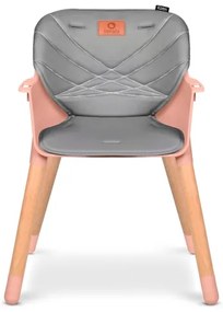 Lionelo - Detská jedálenská stolička 2 v 1 KOEN Pink Rose