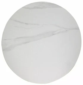 Okrúhly jedálenský stôl 90 cm KAMILO - biely / čierny