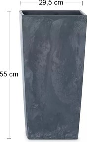 Plastový kvetináč DURS300E 30 cm - antracit