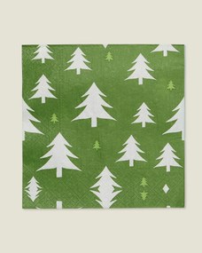 Vianočné obrúsky Green Trees I 20 szt.