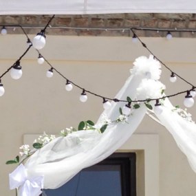 DECOLED Párty osvetlenie 5 m, 10 farebných LED diód, IP67