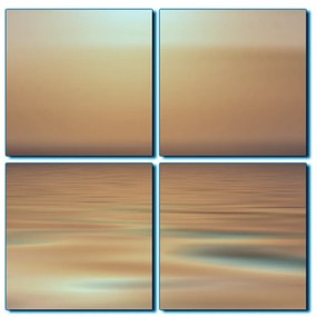 Obraz na plátne - Pokojné more pri západe slnka - štvorec 3280FE (60x60 cm)