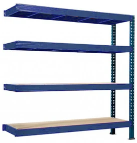Trestles Prístavok k regálu 1800x2400x600, 4 police Farba: žltá a čierna