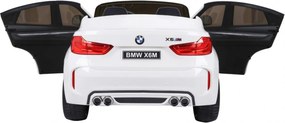 Ramiz BMW X6M XXL pre 2 deti Biele SUV + diaľkové ovládanie + ekokoža