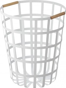 Kôš na bielizeň Yamazaki Tosca Laundry Basket, okrúhly / biely