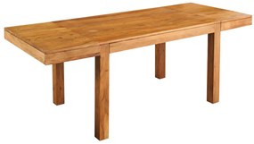 Rozkladací jedálenský stôl 120‑200 cm akáciové medové prírodné drevo