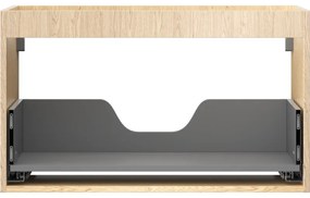 Mexen Box-A, závesná skrinka 80 cm, 1 zásuvka, dub, 91AX0-0800-470-1-81