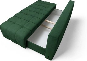 Rozkladacia pohovka Tuko s úložným priestorom – zelená pletenina Freya 210-09