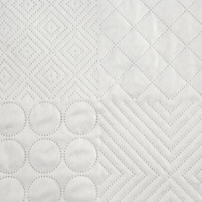 Prehoz na posteľ D91 BONI 5 220X240 cm, biela