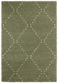 Mint Rugs - Hanse Home koberce AKCIA: 80x150 cm Kusový koberec Retro 105199 Forest Green, Cream - 80x150 cm