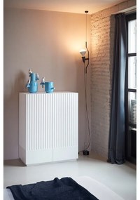 Čierny príborník Teulat Doric, šírka 150 cm