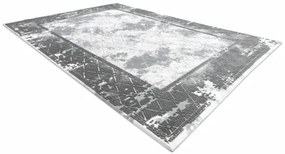 Koberec AKRYL VALS 0W1738 C53 87 Ramka beton, tmavý sivý / svetlý sivý