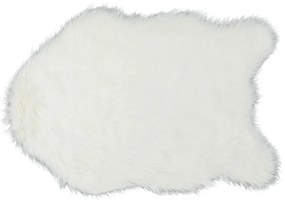 Kondela Koberec, EBONY TYP 1, umelá kožušina, biela, 60x90